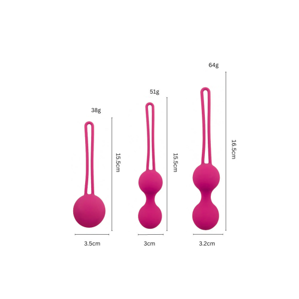 Pink Kegel Balls for pelvic muscle strengthening - Lovely - Image 3