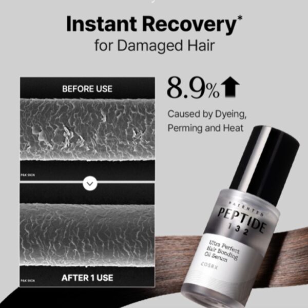 PEPTIDE-132 Ultra Perfect Hair Bonding Oil Serum, 28ml - COSRX - Image 7